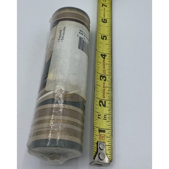 Wallpaper Border SU-7595 Leaf Scrolls Beige Green NOS Unopened Crafts DIY Decor - Picture 8 of 11